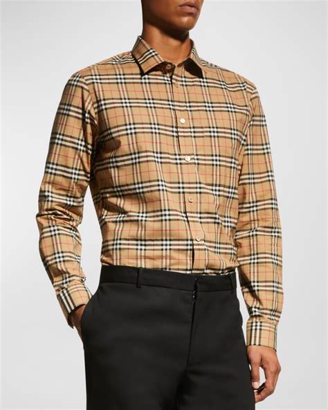 burberry shirts farfetch|Burberry men's long sleeve shirts.